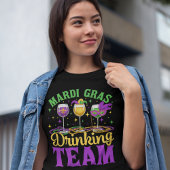 "Mardi Gras Drinking Team Fun Festival Design Tri-Blend Shirt