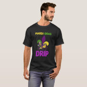 Mardi Gras Drip Leuke Mardi Gras Carnaval Kostuum T-shirt (Voorkant volledig)