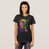 Mardi Gras Drip New Orleans Louisiana Parade Costu T-shirt (Voorkant volledig)