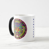 Mardi Gras Dual Design 2 Kings Uitzicht Nota's als Magische Mok (Voorkant links)