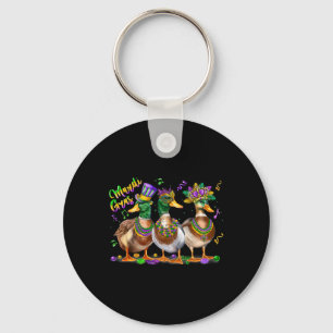 Mardi Gras Duck Carnival Costume Louisiana Mannen  Sleutelhanger