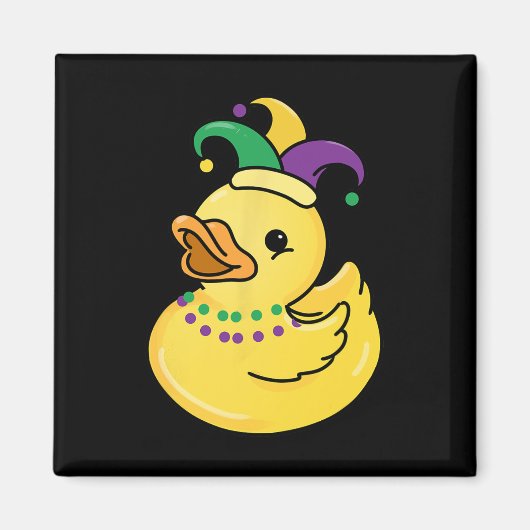 Mardi Gras Duck Magneet (Voorkant)