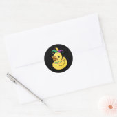 Mardi Gras Duck Ronde Sticker (Envelop)