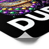 Mardi Gras Dude Alligator Mardigator Crocodile Kin Poster (Hoek)