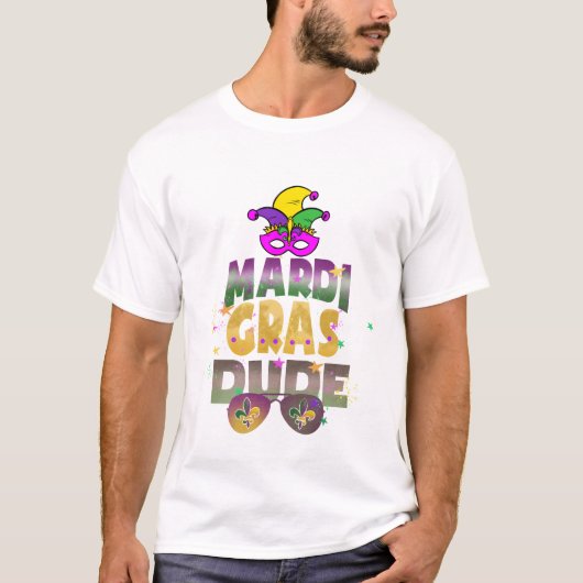 Mardi Gras Dude T-shirt (Voorkant)