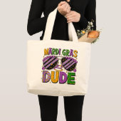 Mardi Gras Dude Tote Bag – Grappige Carnaval Feest (Voorkant (product))