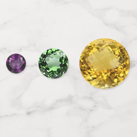 Mardi Gras Edelstenen Confetti (Voorkanten)