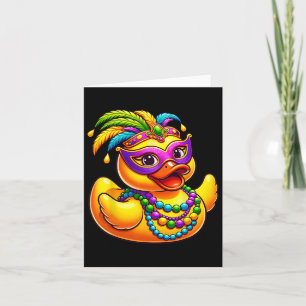 Mardi Gras Eend Dragen van Mardi Gras Kostuum Kral Kaart