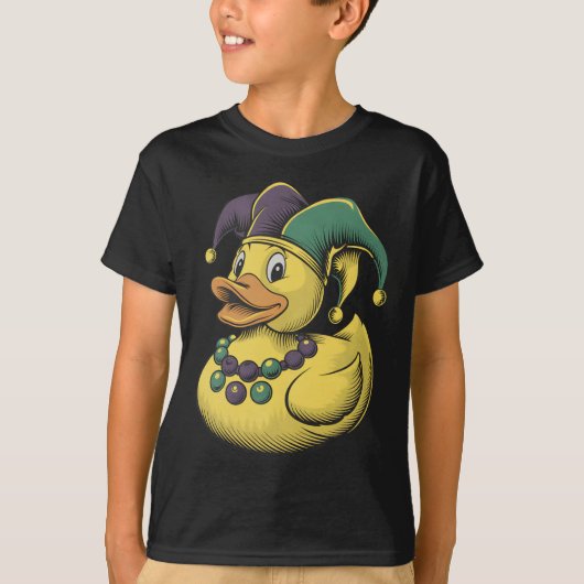 Mardi Gras Eend Rubber Eendje Kostuum Louisiana La T-shirt (Voorkant)