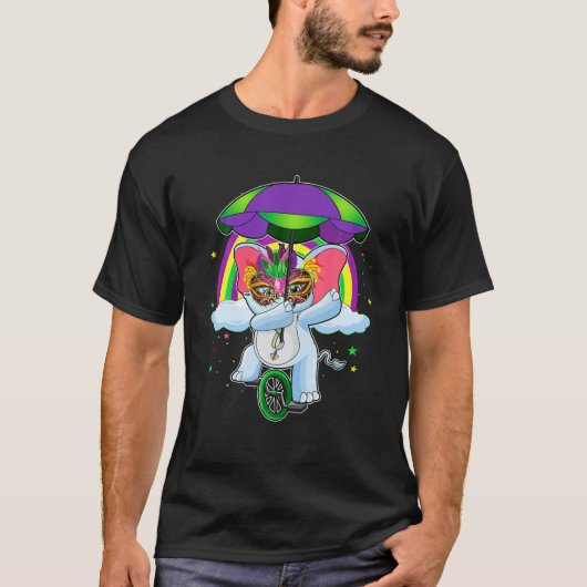 Mardi Gras Elephant Bead Decoration Shenanigans Co T-shirt (Voorkant)