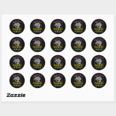 Mardi Gras Elephant Carnaval Ronde Sticker (Vel)