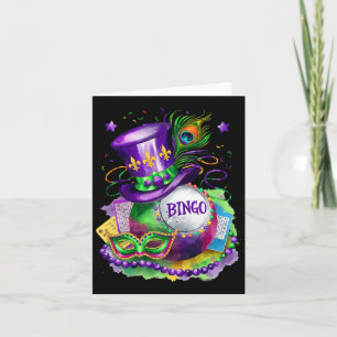 Mardi Gras en Bingo Perfect Mix Kostuumfestival Kaart
