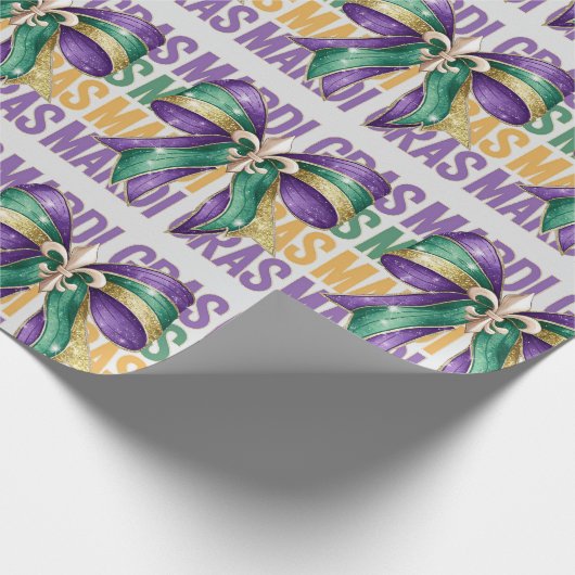 Mardi Gras en Bows Cadeaupapier (Hoek)