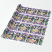 Mardi Gras En Strikken Cadeaupapier (Uitgerold)