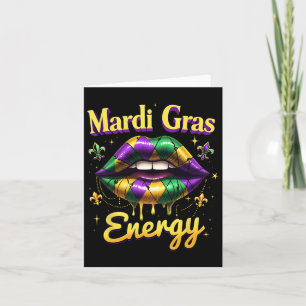 Mardi Gras Energy Carnival Lips New Orleans 2025 C Kaart