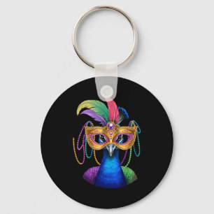 Mardi Gras Erwt Kostuum New Orleans Carnaval Sleutelhanger