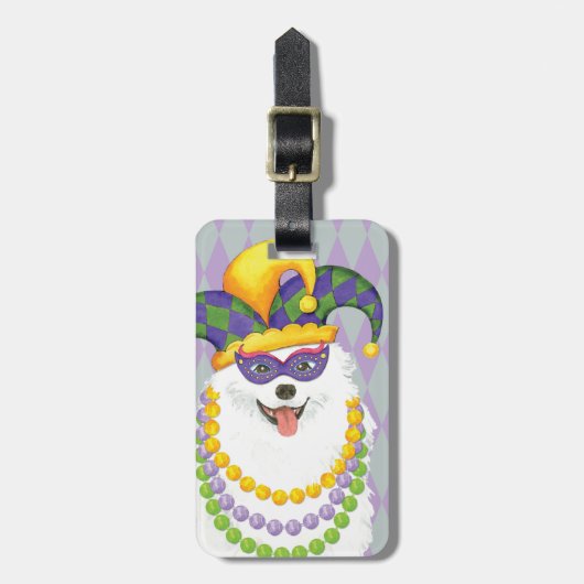 Mardi Gras Eskie Bagagelabel (Voorkant verticaal)