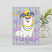 Mardi Gras Eskie Kaart (Staand voorkant)