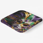 Mardi Gras Face Mask Party Papieren Bordje (Gebogen)