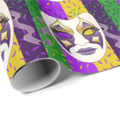 mardi gras face Sierkussen Cadeaupapier (Rol Hoek)