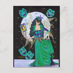 Mardi Gras Fairy Briefkaart