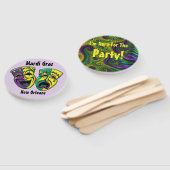 Mardi Gras Fan New Orleans Mardigras Party Handwaaier (Niet-gemonteerd)