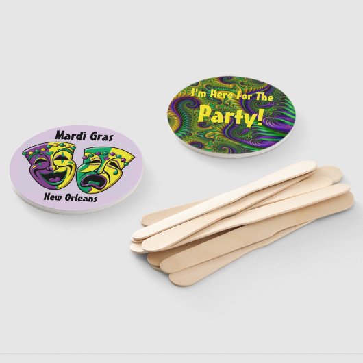 Mardi Gras Fan New Orleans Mardigras Party Handwaaier (Niet-gemonteerd)