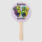 Mardi Gras Fan New Orleans Mardigras Party Handwaaier (Voorkant)