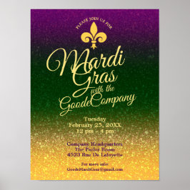 Mardi Gras Fat dinsdag | Kantoor Breakroom groot Poster