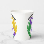 Mardi Gras Fat Dinsdag Paarse goudkreeft Papieren Bekers (Rechts)