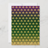 Mardi Gras Fat dinsdag | Partij Kaart (Achterkant)