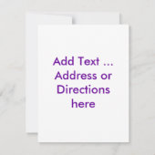 Mardi Gras Fat Dinsdag Uitnodiging (Achterkant)