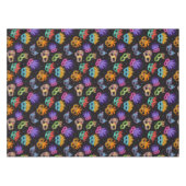 Mardi Gras Feather Mask Paars Green Blue Star Tafelkleed (Voorkant (Horizontaal))