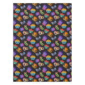 Mardi Gras Feather Mask Paars Green Blue Star Tafelkleed (Voorkant)