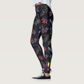 Mardi Gras Feather maskeert Leggings van vrouwen (Links)