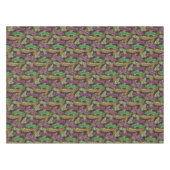 Mardi Gras Feather Pattern Tafelkleed (Voorkant (Horizontaal))