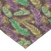 Mardi Gras Feather Pattern Tafelkleed (Gekanteld)