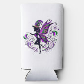 Mardi Gras feeënsilhouet Seltzer Blikjeskoeler (Achterkant)