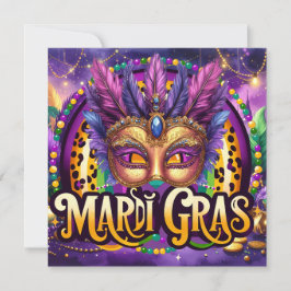 Mardi Gras-feest – Louisiana Save The Date