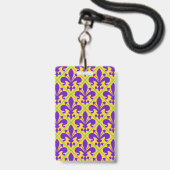 Mardi Gras-feest New Orleans Fleur de Lis Badge (Achterkant met lanyard)