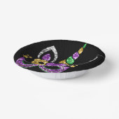 Mardi Gras Feest Papieren Schalen Kommen (Gebogen)