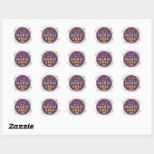 Mardi Gras-feest Ronde Sticker (Vel)