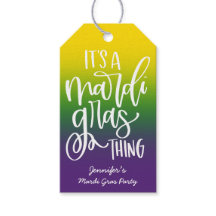 Mardi Gras Feest Tekst Design Ombre
