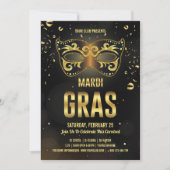 Mardi Gras-feest uitnodiging (Voorkant)