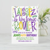 Mardi Gras Feest Uitnodiging (Staand voorkant)