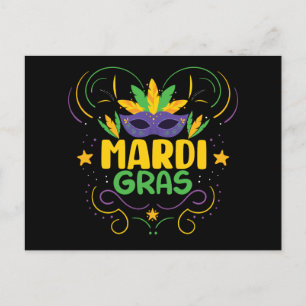 Mardi Gras Feestdagenkaart