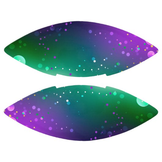 Mardi Gras Feestelijke Paarse Achtergrond American Football (Panelen)