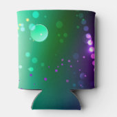 Mardi Gras Feestelijke Paarse Achtergrond Blikjeskoeler (Achterkant)