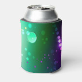 Mardi Gras Feestelijke Paarse Achtergrond Blikjeskoeler (Blikje Achterkant)