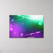 Mardi Gras Feestelijke Paarse Achtergrond Canvas Afdruk (Voorkant)